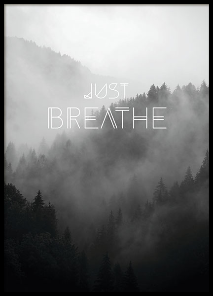 Just breathe, julisteet ryhmässä Julisteet ja painokuvat / Valokuvataide @ Desenio AB (8150)