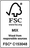 FSC - Vastuullisista lähteistä peräisin oeva puu