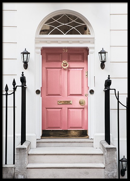 London Pink Door Juliste ryhmässä Julisteet / Valokuvat @ Desenio AB (11368)