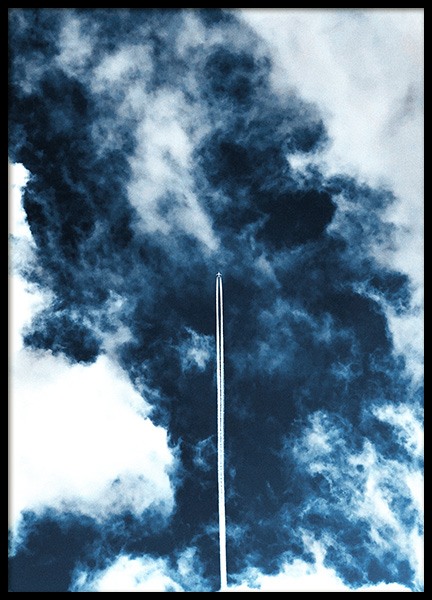 Airplane in Sky Juliste ryhmässä Julisteet / Luontoaiheet @ Desenio AB (11822)