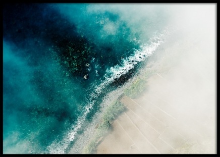 Beach and Sea Aerial Juliste ryhmässä Julisteet / Luontoaiheet / Trooppinen @ Desenio AB (12063)