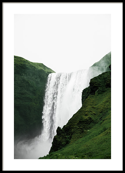 Skogafoss View Juliste ryhmässä Julisteet / Luontoaiheet @ Desenio AB (13355)