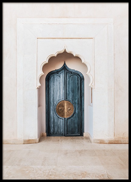 Marrakech Blue Door Juliste ryhmässä Julisteet / Valokuvat @ Desenio AB (14215)