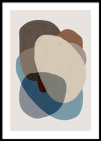 Browns and Blues No2 Juliste ryhmässä Julisteet / Taideaiheet @ Desenio AB (14894)