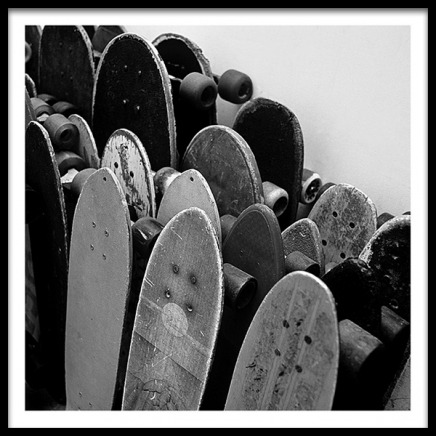 Rows Of Skateboards Juliste ryhmässä Julisteet / Lasten taulut @ Desenio AB (2067)