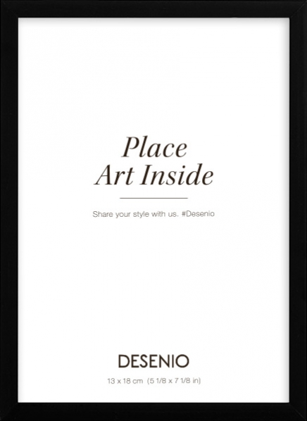 Metallikehys musta, 13x18