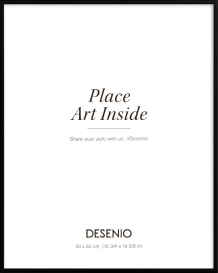 Metallikehys musta, 40x50