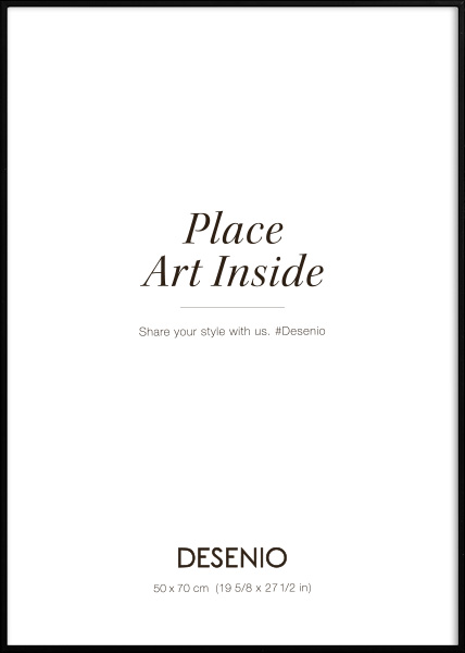 Metallikehys musta, 50x70