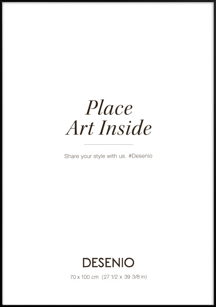 Metallikehys musta, 70x100