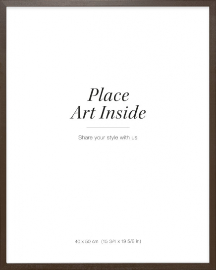 Taulukehys tummaa puuta, 40x50