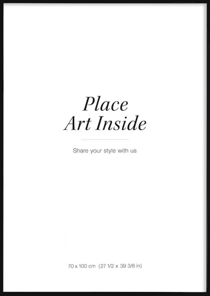 Musta puukehys, 70x100