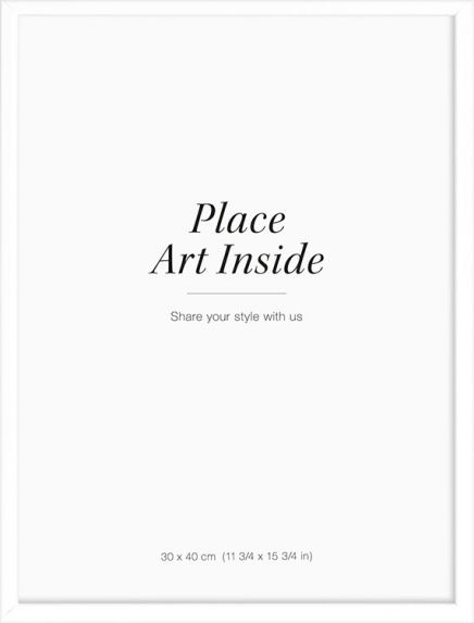 Valkoinen puukehys, 30x40