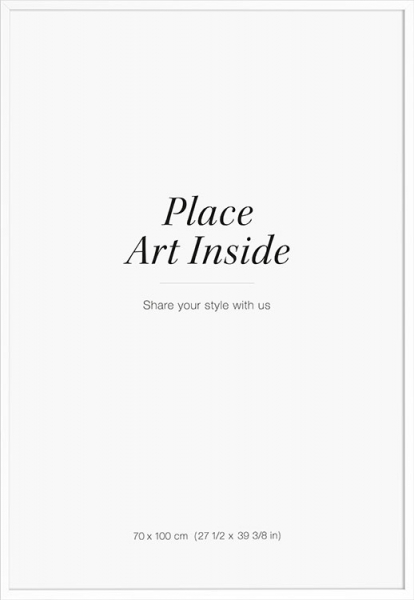 Valkoinen puukehys, 70x100