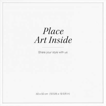 Valkoinen puukehys, 50x50