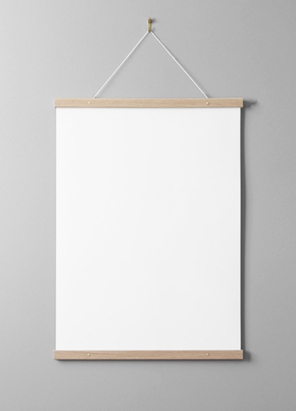 Julistelista tammi 51 cm, ruuvikiinnike