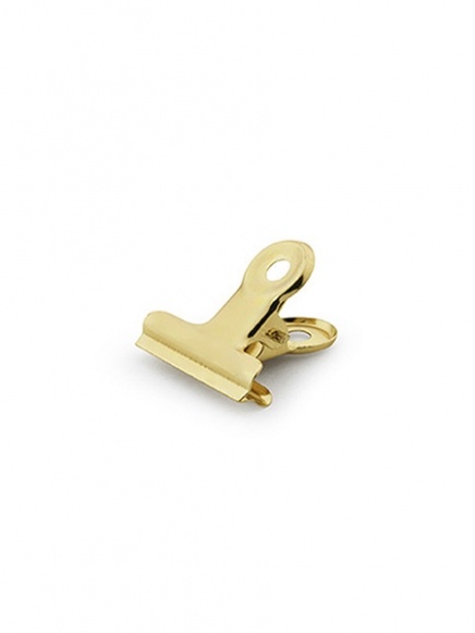 Gold-colored poster clip, Small