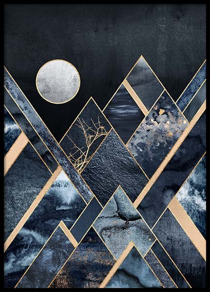 Stormy Mountains Juliste ryhmässä Julisteet / Taideaiheet @ Desenio AB (pre0020)