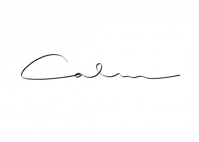 Calm Handwriting Juliste