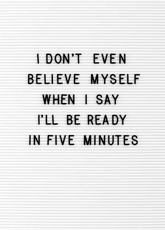 Five Minutes Juliste