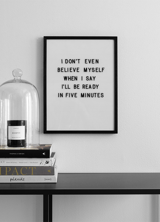 Five Minutes Juliste / Huumori Osoitteessa Desenio ab (10357)