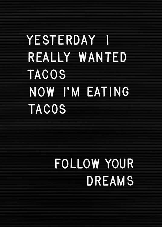 Taco Dreams Juliste
