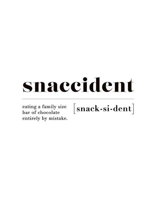 Snaccident Juliste
