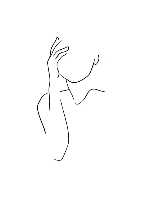 Shoulder Line Art Juliste