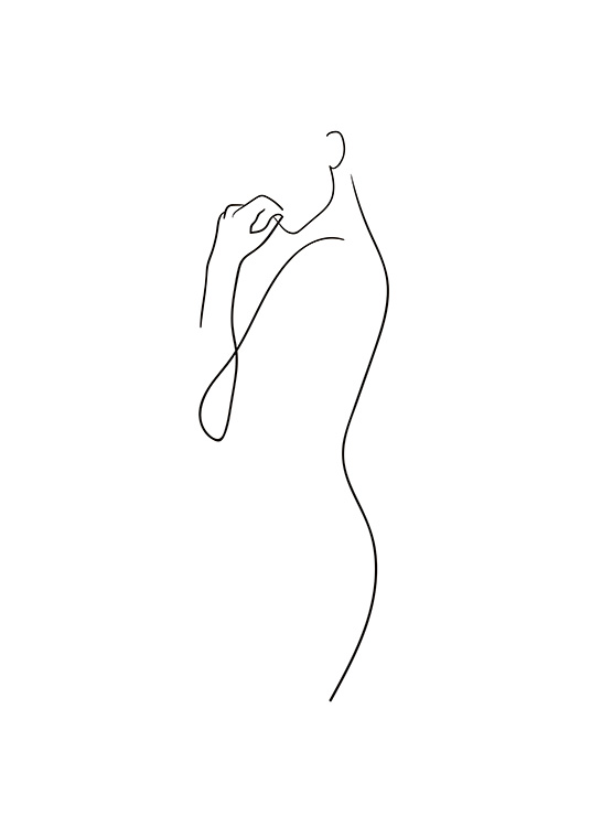 Curve Line Art Juliste