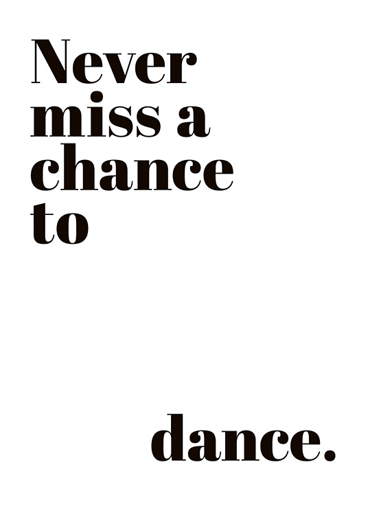 Chance to Dance Juliste