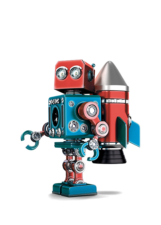Vintage Robot Juliste