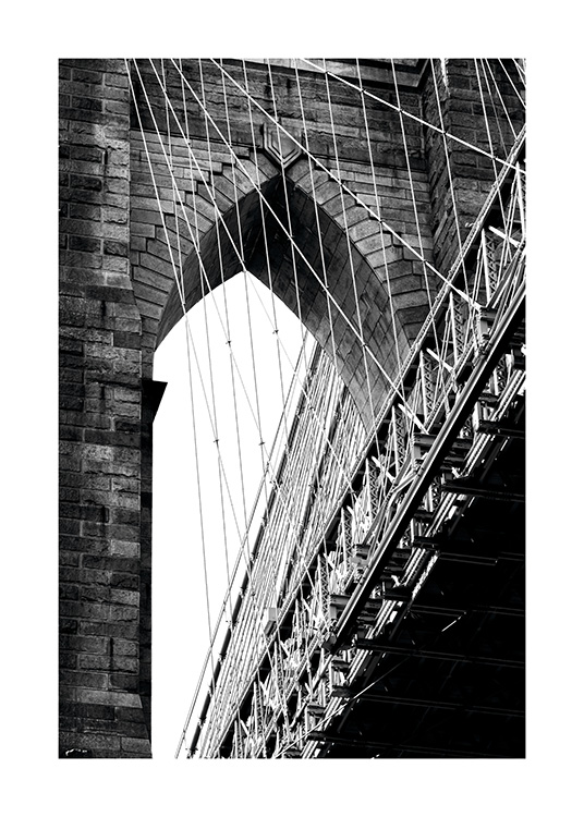 Brooklyn Bridge Detail Juliste