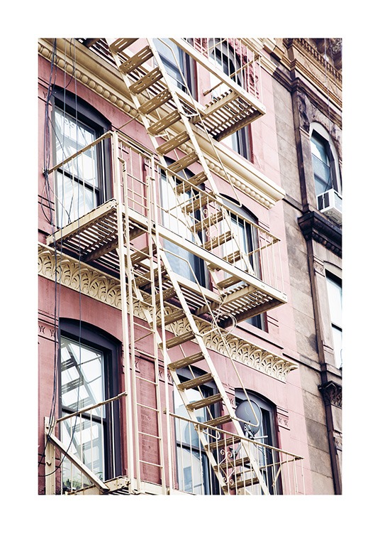 Pink Fire Escape Juliste