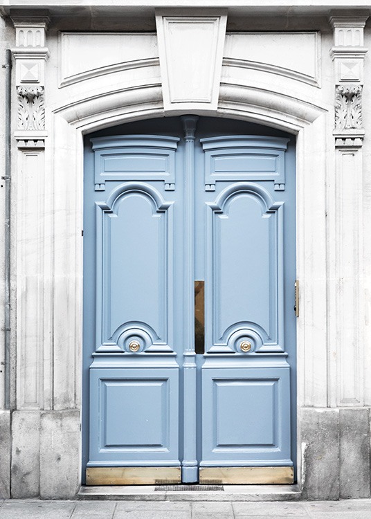 Paris Blue Door Juliste / Valokuvat Osoitteessa Desenio ab (11353)