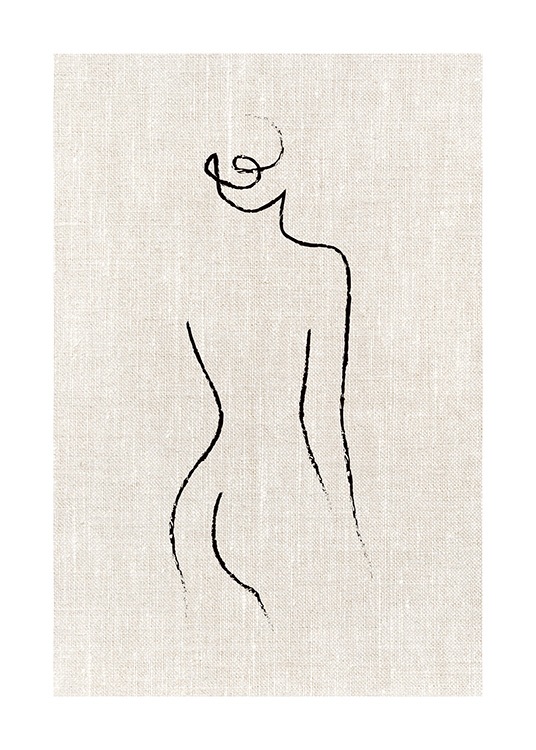 Texture Line Bun Juliste