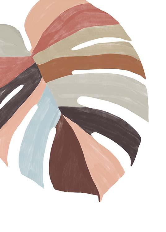 Painted Monstera Juliste