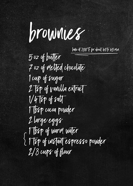 Brownie Recipe Juliste