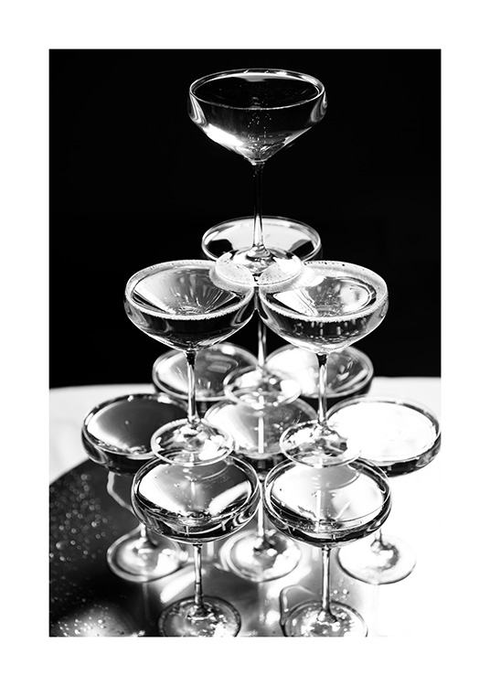 Champagne Tower Juliste