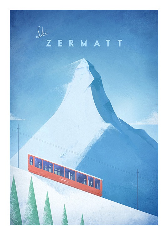 Ski Zermatt Juliste