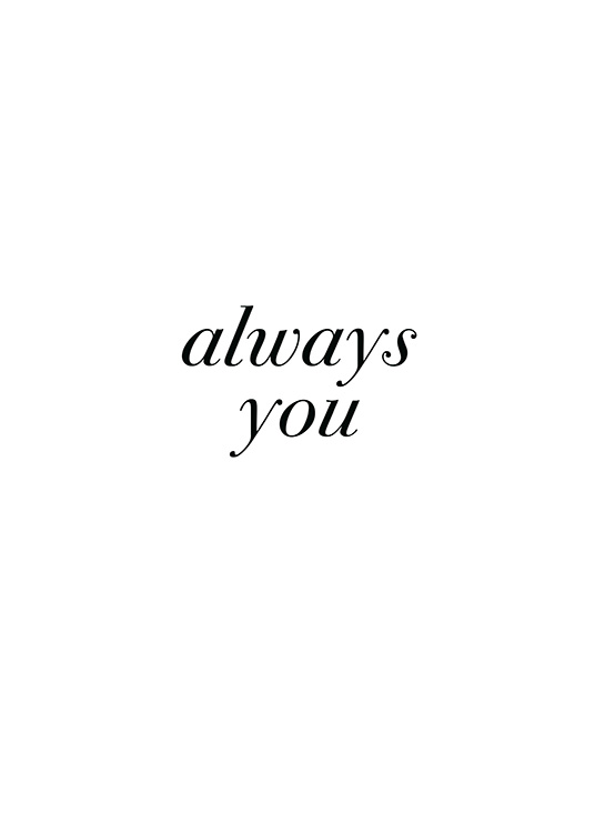 Always You Juliste