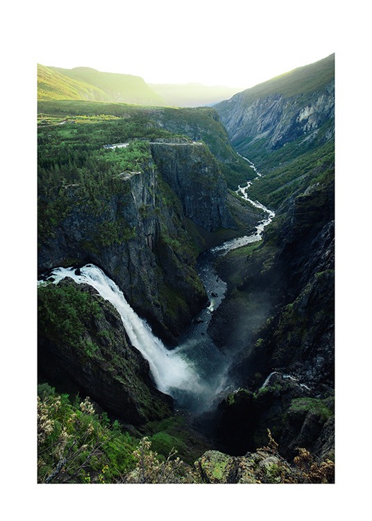 Vøringfossen Waterfall Juliste