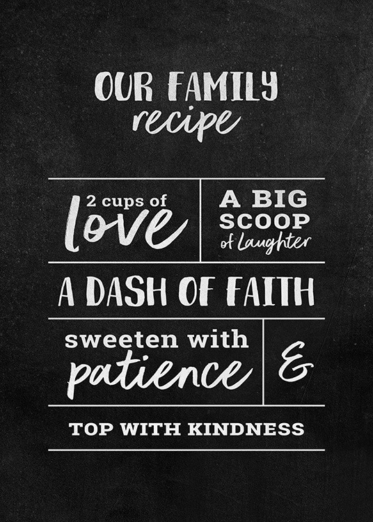 Family Recipe Juliste