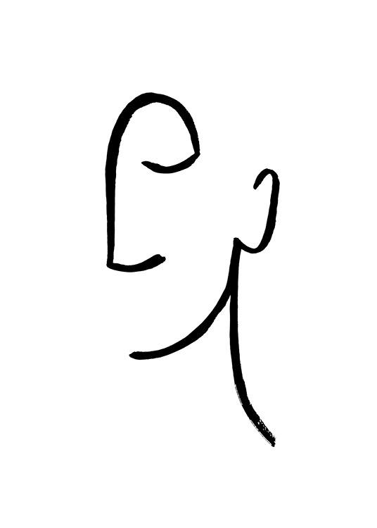 Painted Profile Juliste