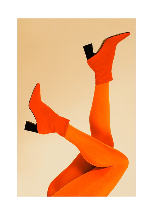 Orange Legs Juliste / Valokuvat Osoitteessa Desenio ab (12402)