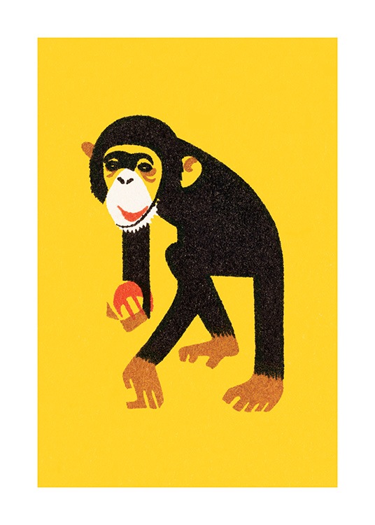 Vintage Monkey Juliste / Lasten taulut Osoitteessa Desenio ab (12468)