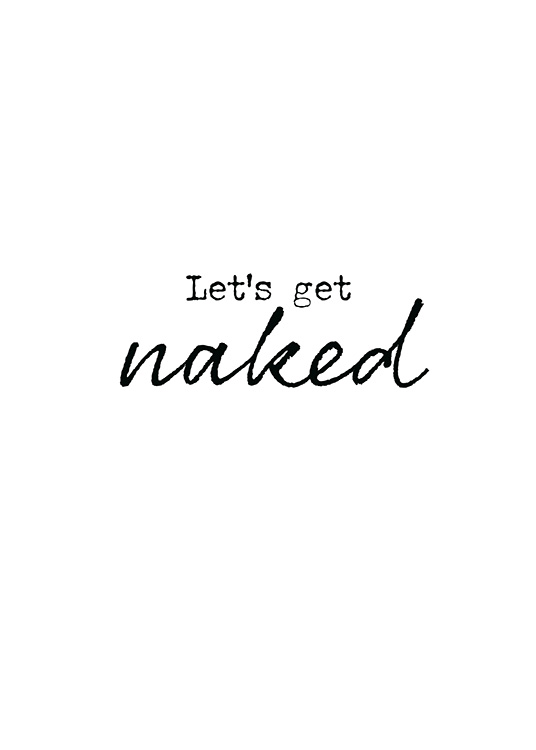 Get Naked Juliste
