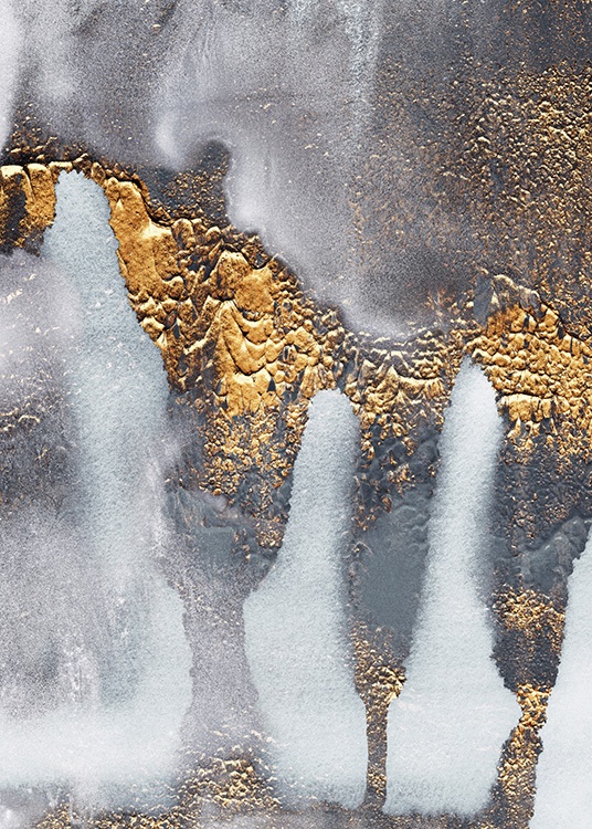 Concrete Gold Juliste