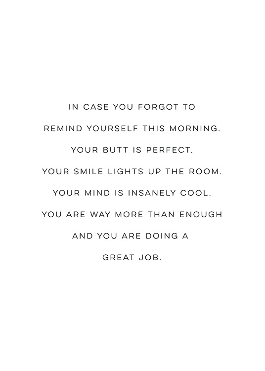 Your Butt is Perfect Juliste