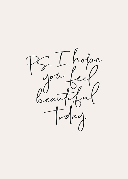 Feel Beautiful Juliste