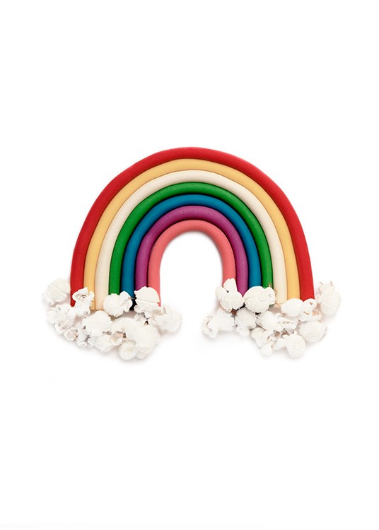 Popcorn Rainbow Juliste / Lasten taulut Osoitteessa Desenio ab (12711)