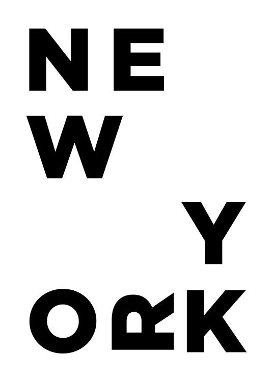 New York Typo Juliste